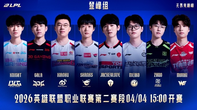 LPL发布2026LPL第二赛段开赛海报：诸强集结，战意昂扬
